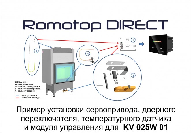 Комплект автоматического регулирования "romotop" direct
