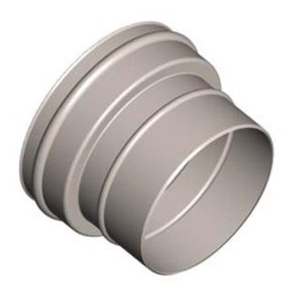 Переходник TF 1000 UNI - Сталь для одноходового дымохода без вентиляции Schiedel UNI