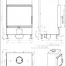 Каминная топка ROMOTOP HEAT 2G 80.50.01, AKUM