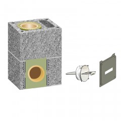 Комплект шибера для одноходового дымохода с вентканалом Schiedel UNI