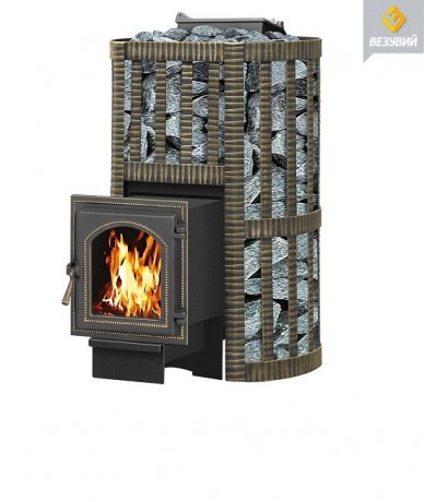 Чугунная печь для бани Везувий ураган ковка 16 (270)