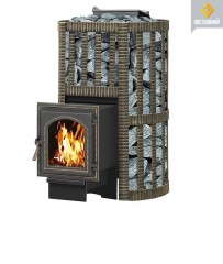 Чугунная печь для бани Везувий ураган ковка 16 (270)