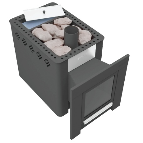 Дровяная печь для бани Алтай 16 с баком