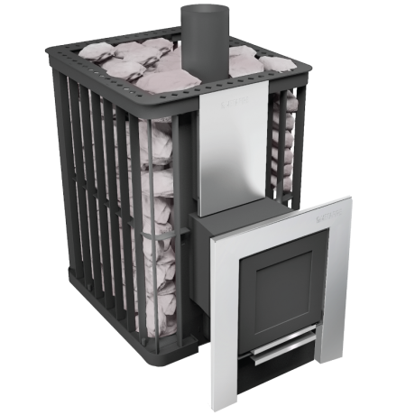 Дровяная печь для бани Сахалин 12