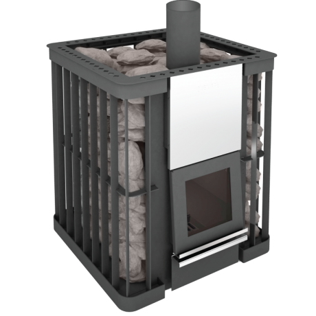 Дровяная печь для бани Сахалин 20 компакт