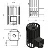 Чугунная печь ураган стандарт 12 (дт-3)