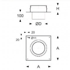 Переходник Кирпичная труба - PM50