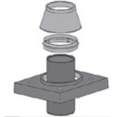 Верхний комплект под обмуровку кирпичом 11,5 см одноходовой Schiedel UNI