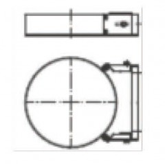 Раздвижной настенный хомут 60-100 мм