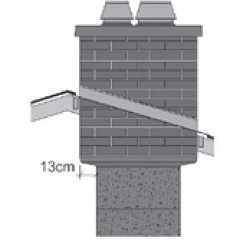 Верхний комплект под обмуровку кирпичом 11,5 см двухходовой Schiedel UNI