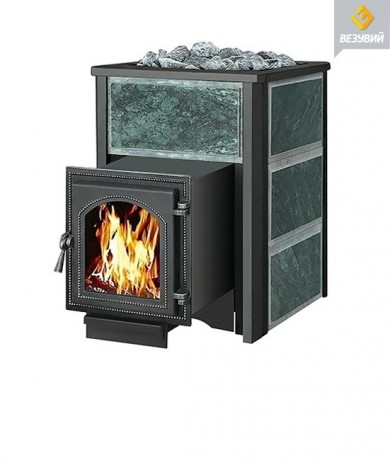 Чугунная печь для бани Везувий Легенда 16 (270) змеевик