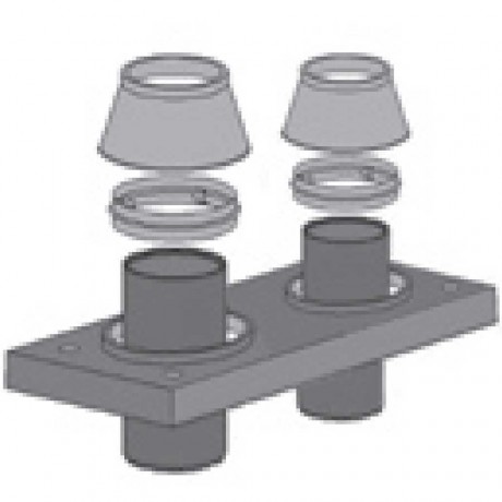 Верхний комплект под отделку 2 см двухходовой Schiedel UNI