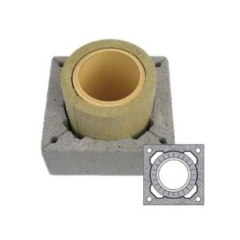 Комплект с двумя шиберами для двухходового дымохода без вентиляции Schiedel UNI