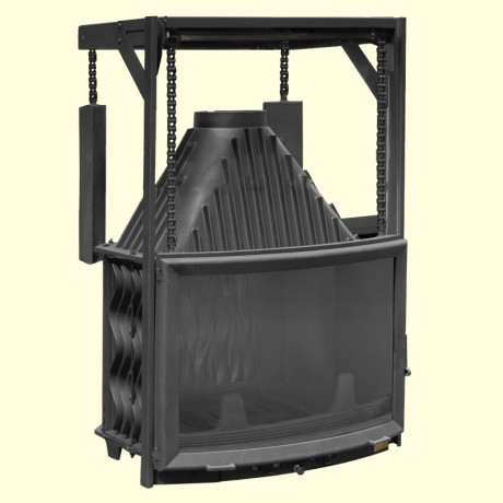 Чугунная топка Панорама 800П