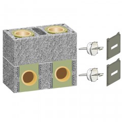 Комплект шибера для двухходового дымохода с вентканалом Schiedel UNI