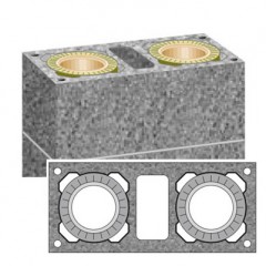 Комплект 0.33 пм для двухходового дымохода с вентканалом Schiedel UNI