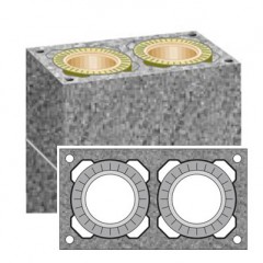 Комплект 4 пм для двухходового дымохода без вентиляции Schiedel UNI