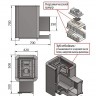 Чугунная печь Сенсация 22 Антрацит (271)