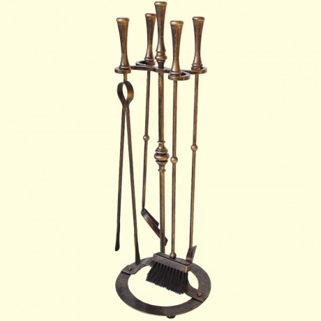 Набор для ухода за камином №750 бронза