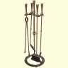 Набор для ухода за камином №750 бронза