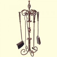 Набор для ухода за камином №784 бронза