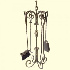 Набор для ухода за камином №784 золото