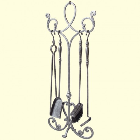 Набор для ухода за камином №800 серебро