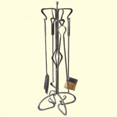 Набор для ухода за камином №814 серебро