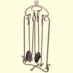 Набор для ухода за камином №824 бронза