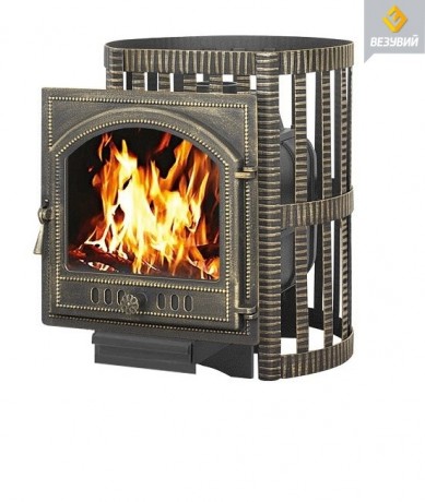 Чугунная печь для бани Везувий легенда ковка 16 (205)