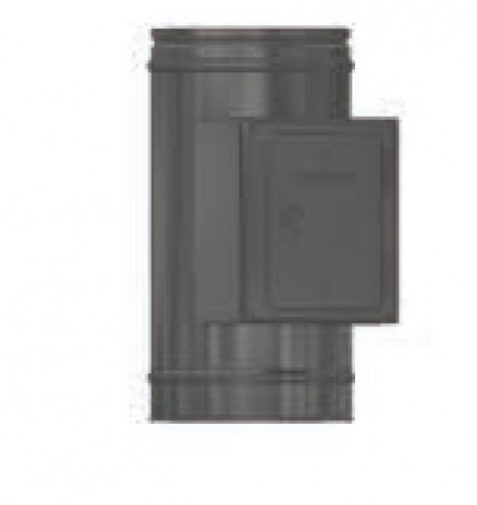 Тройник прочистки для твердого топлива