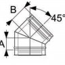Отвод 45°