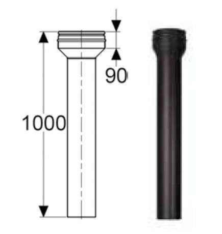 Переходник Топка-PM25 1000 мм