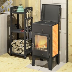 Печь-камин МЕТА Пехорка 6 с плитой