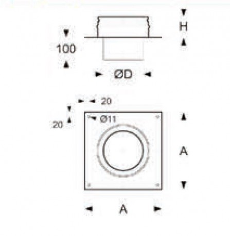 Переходник Кирпичная труба - PM50